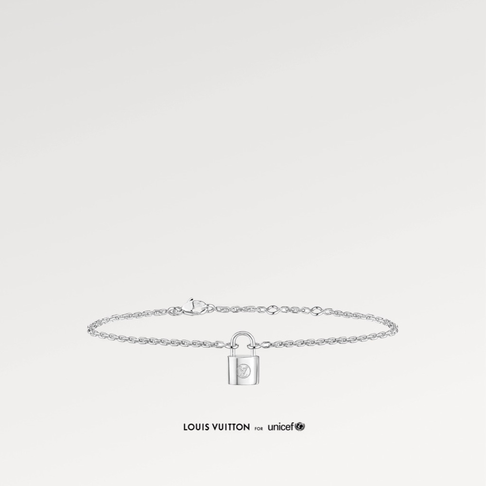Silver Lockit Bracelet Lock Louis Vuitton